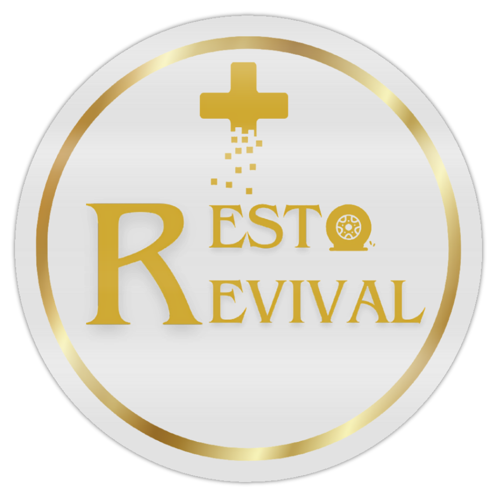 Resto Revival Transparent window sticker